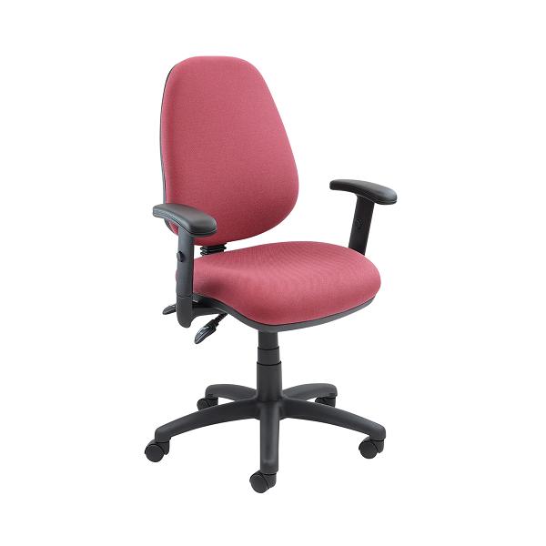 Ergonomic office chair with a mesh back and adjustable arms, from the office chair range