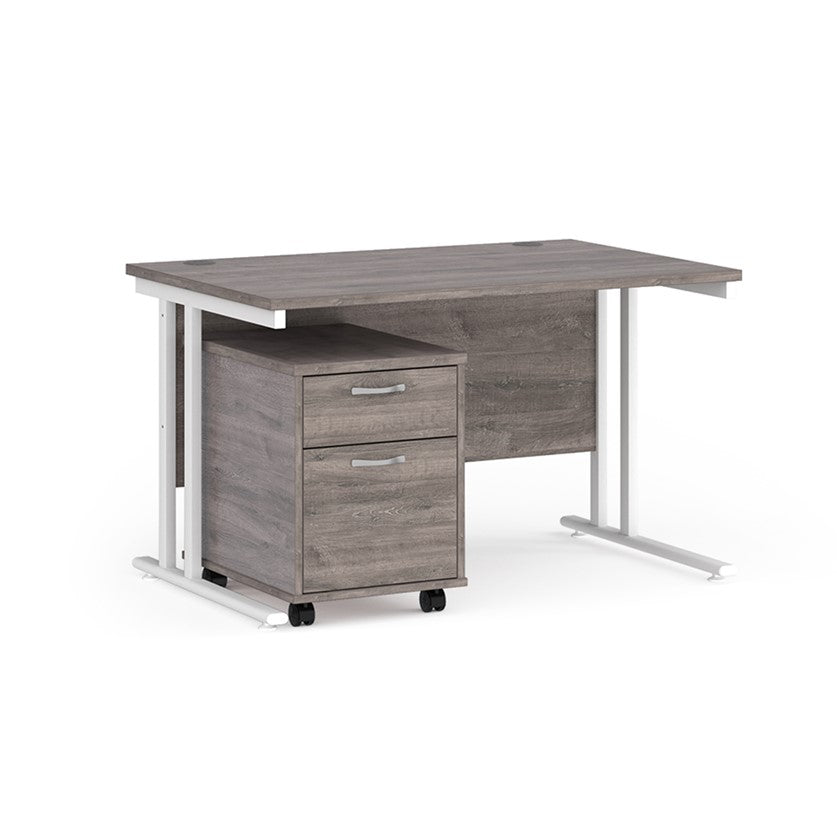 Maestro 25 Desk with 2 Drawer Pedestal | Chilli Seating
