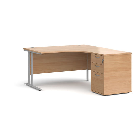 Maestro 25 Right Hand Desk with Pedestal
