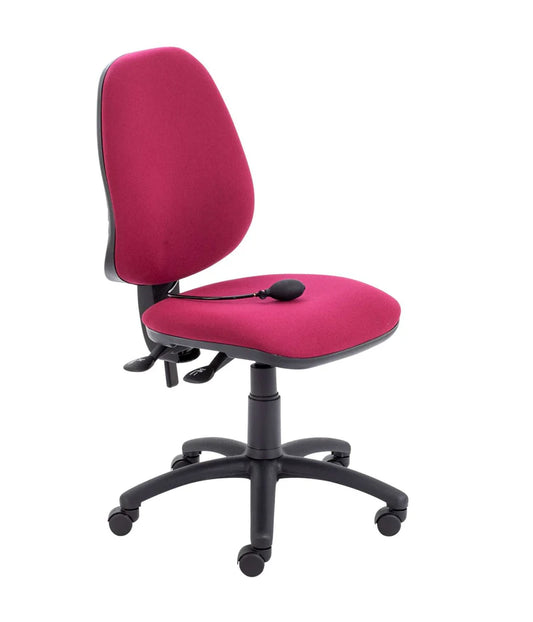 Calypso Ergo 2 Lever Office Chair With Lumbar Pump in red