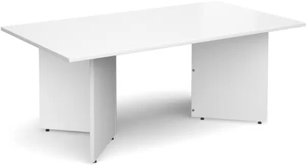 White office desk on a white background