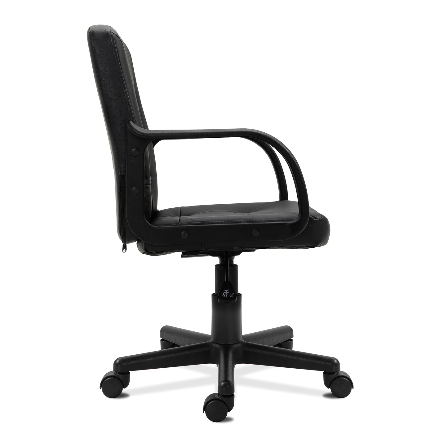 Black office chair on a white background