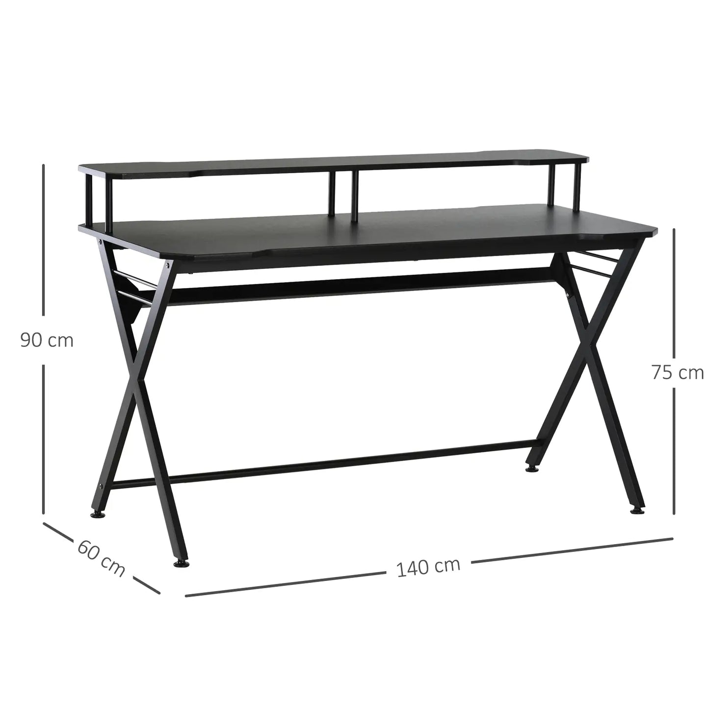 Gaming Desk Racing Computer Table Workstation dimensions