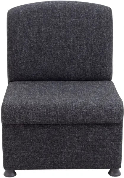 Glacier Soft Seating Module (FSC) in charcoal front view