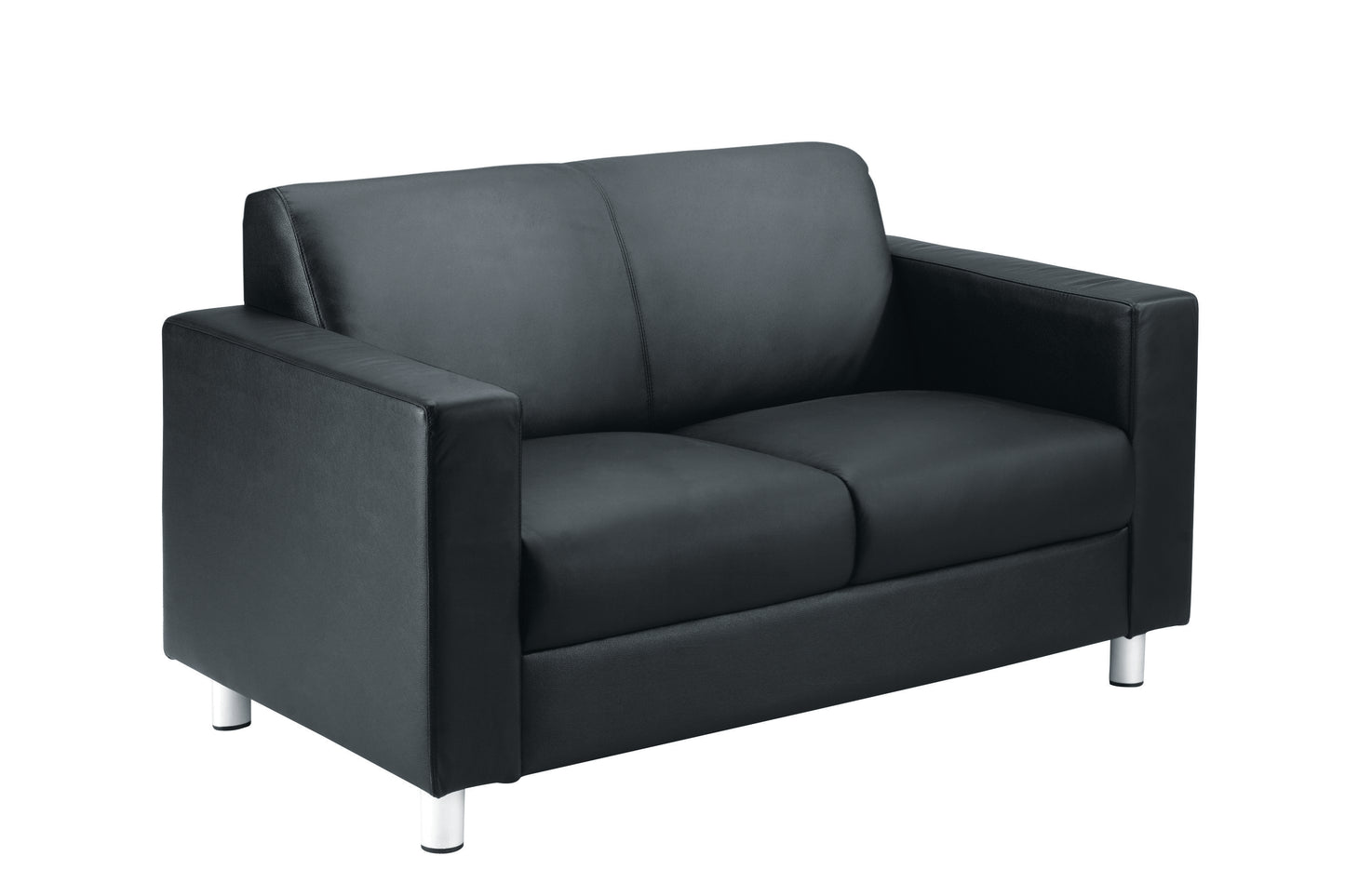 Iceberg Leather Faced Sofa in black