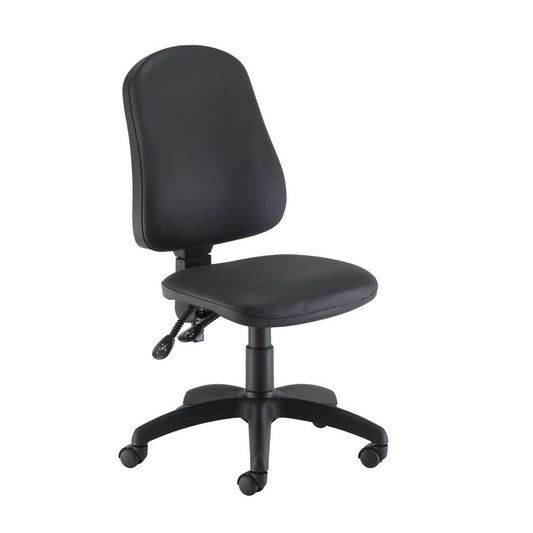 Lab Space - Mist Vinyl Office Chair in black.