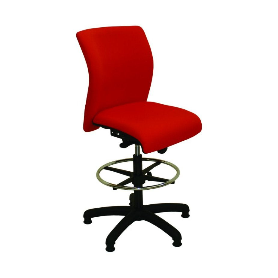M10 Draughtsman Chair in red