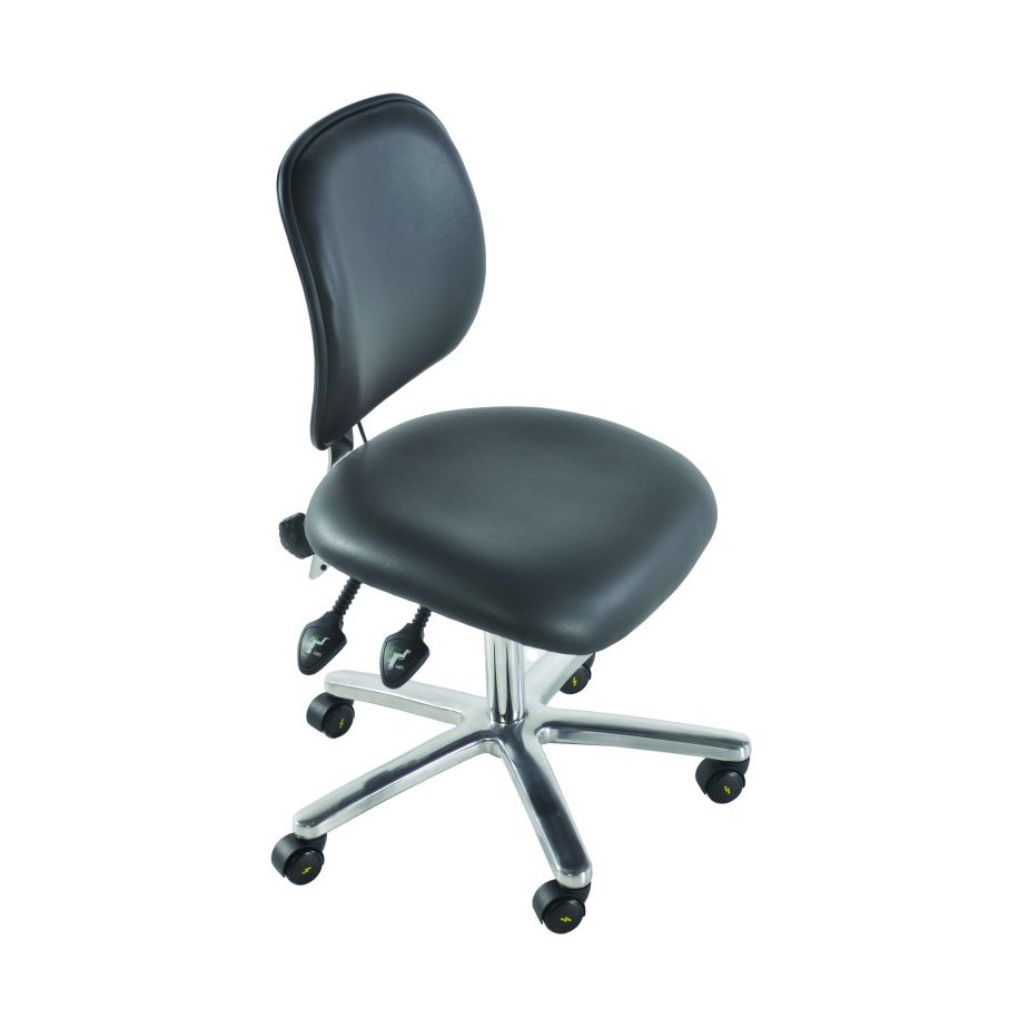 Medium Back Vinyl ESD Chair against a white background.