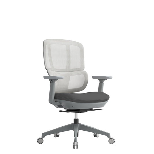 Shelby Mesh Back Operator Chair in grey.