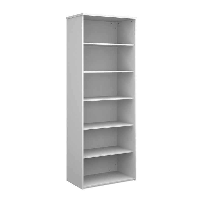 Wooden Bookcase in white finish.
