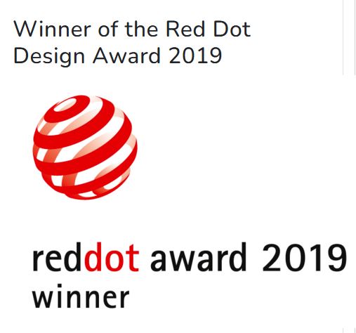 Red Dot Design Award 2019 logo on a white background
