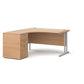 Maestro 25 left hand desk with pedestal