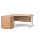 Maestro 25 left hand desk with pedestal