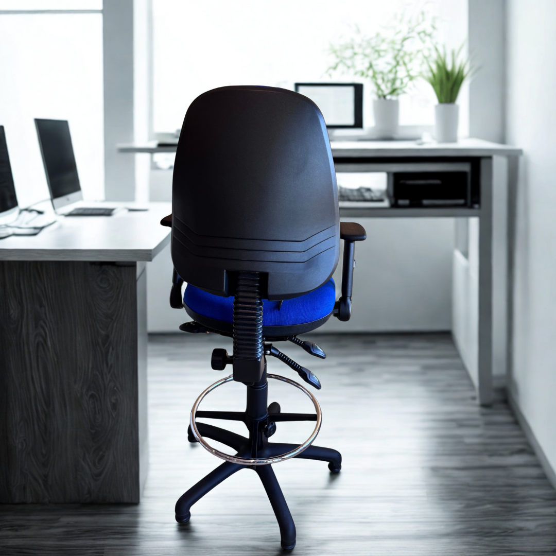 Juno Max Draughtsman Chair with Seat Slide and Seat Tilt and Lumbar Support