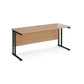 Maestro 25 straight desk - 600mm Deep
