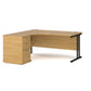 Maestro 25 left hand desk with pedestal