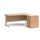 Maestro 25 Right Hand Desk with Pedestal