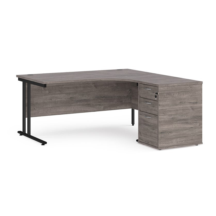Maestro 25 Right Hand Desk with Pedestal