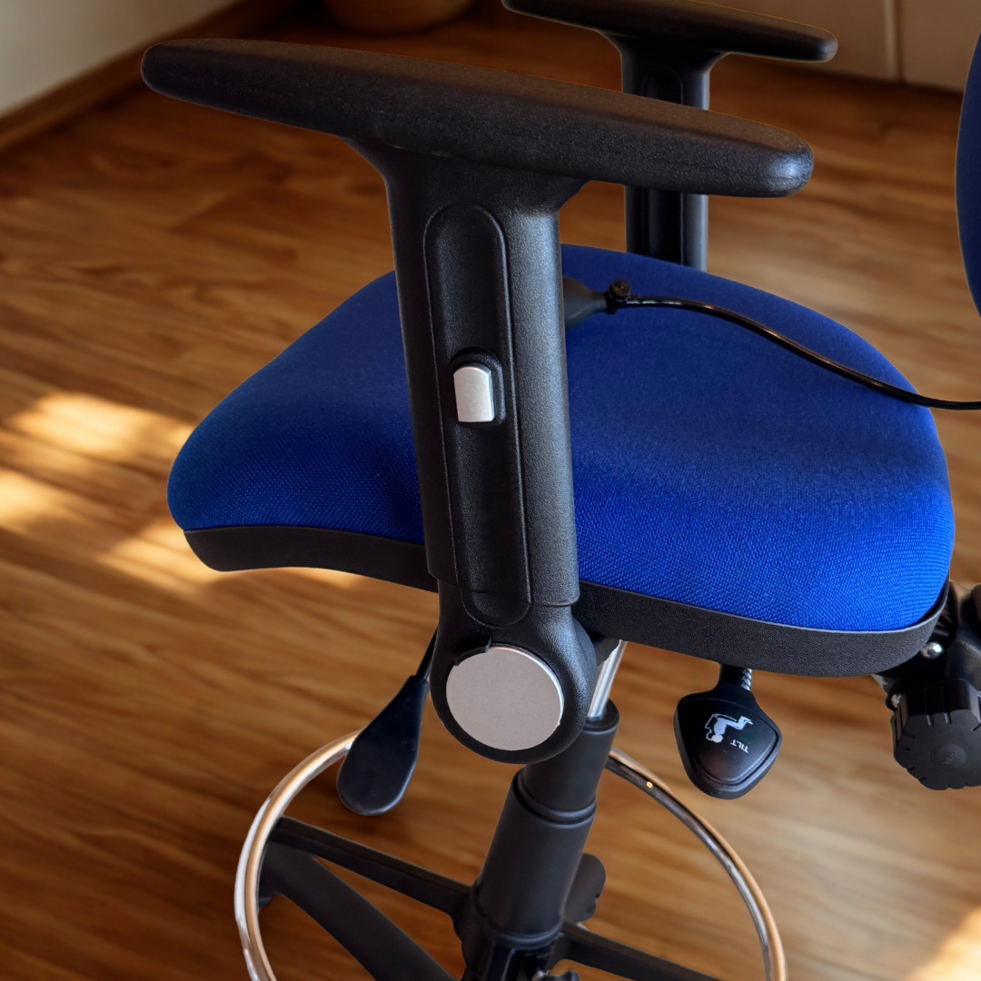 Juno Max Draughtsman Chair with Seat Slide and Seat Tilt and Lumbar Support