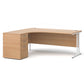 Maestro 25 left hand desk with pedestal