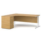 Maestro 25 left hand desk with pedestal