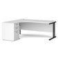 Maestro 25 left hand desk with pedestal