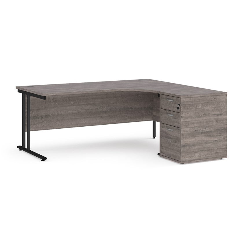 Maestro 25 Right Hand Desk with Pedestal