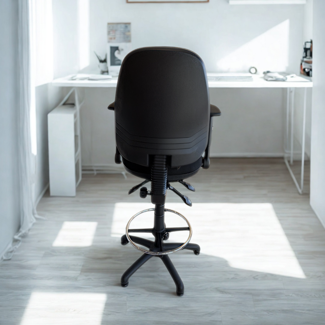 Juno Max Draughtsman Chair with Seat Slide and Seat Tilt and Lumbar Support