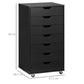 Seven Drawer Filing Cabinet, with Wheels