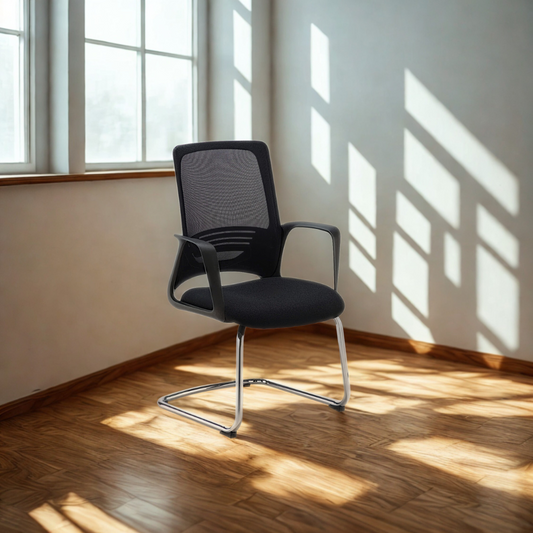 Toto Cantilever Chair with Chrome Frame