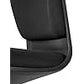 Kurv Draughtsman Chair, Black Fabric, Height Adjustable with Footring, Office Task Chair with Glides. One Piece seat and Back
