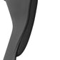 Kurv Draughtsman Chair, Black Fabric, Height Adjustable with Footring, Office Task Chair with Glides. One Piece seat and Back