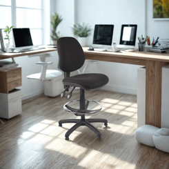 Medium Back Fabric Draughtsman Chair | Chilli Seating