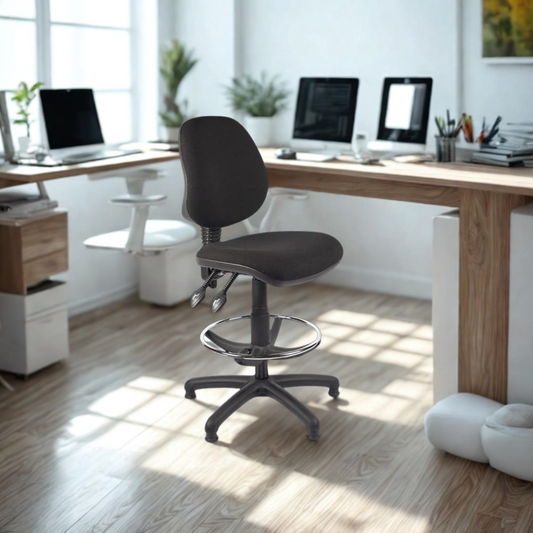 Medium Back Fabric Draughtsman Chair | Chilli Seating