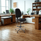 Juno Chrome High Back Fabric Draughtsman Chair | Chilli Seating