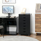 Seven Drawer Filing Cabinet, with Wheels