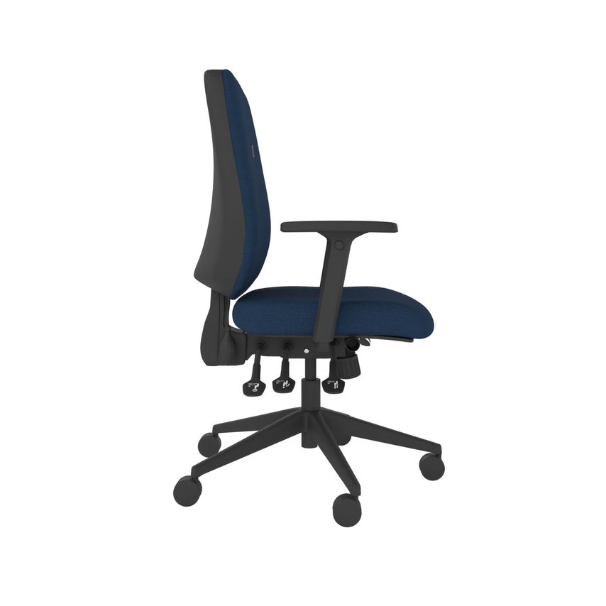 Cappela Agility High Back Posture Chair - Blue Side
