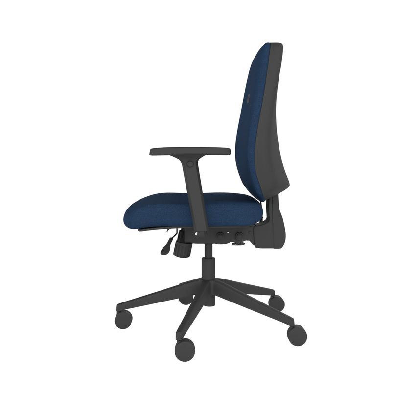 Cappela Agility High Back Posture Chair Blue Side2