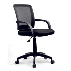 Beta - Mesh Chair with Waterfall Back, Upholstered Seat, and Ergonomic Design