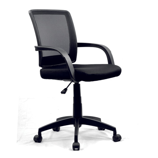 Beta - Mesh Chair with Waterfall Back, Upholstered Seat, and Ergonomic Design