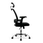 Alpha - High Back Mesh Chair with Adjustable Headrest and Sleek Chrome Base