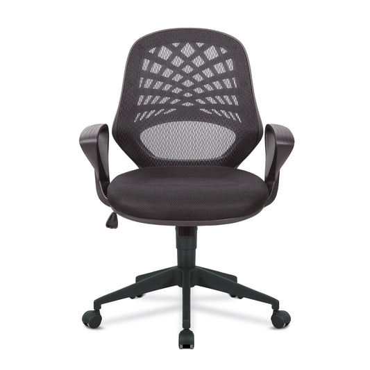 Lattice - Designer Two Tone Operator Armchair in Mesh with Fluted Base