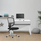 Nordic - Compact and Curvaceous High Gloss Workstation with Spacious Drawer