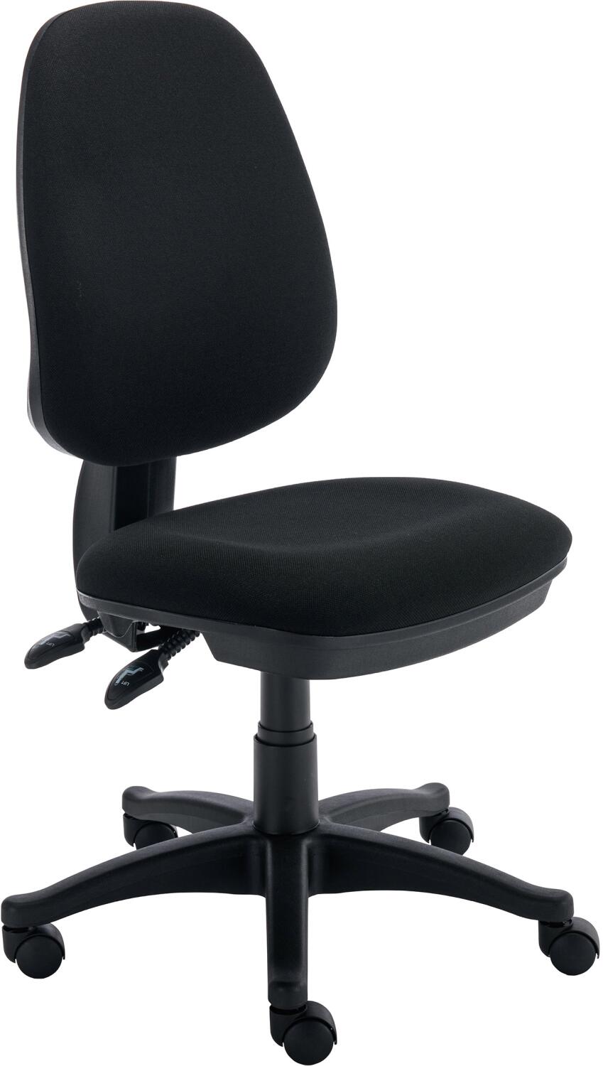 Versi 2 Lever Operators Chair Black Front Quarter