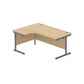Core Left Hand Corner Desk with Steel Single Upright Cantilever Frame