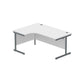 Core Left Hand Corner Desk with Steel Single Upright Cantilever Frame