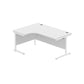 Core Left Hand Corner Desk with Steel Single Upright Cantilever Frame