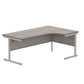 Core Left Hand Corner Desk with Steel Single Upright Cantilever Frame