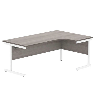 Core Right Hand Corner Desk with Steel Single Upright Cantilever Frame