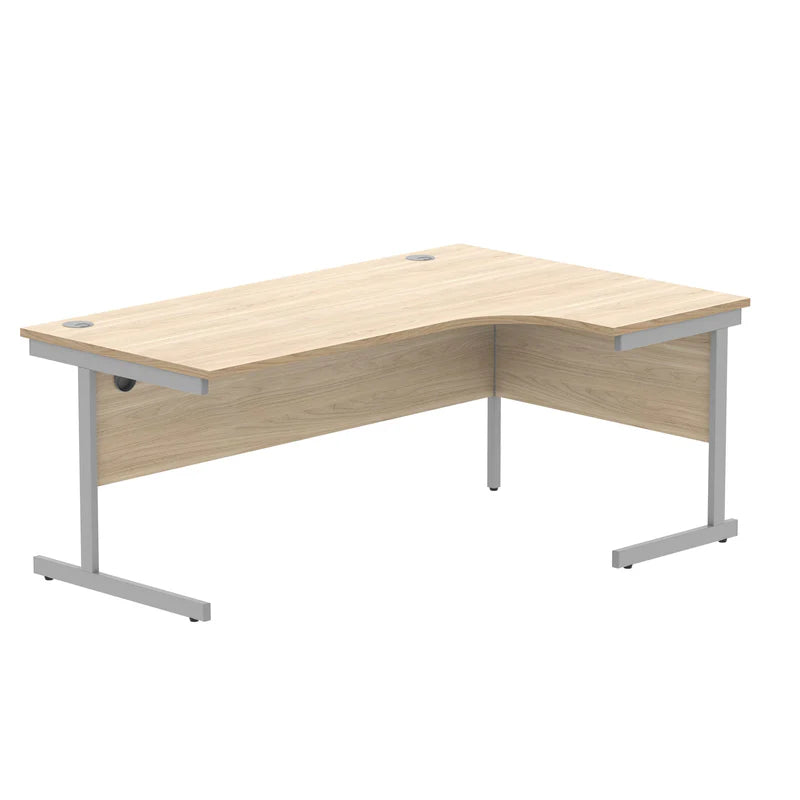 Core Right Hand Corner Desk with Steel Single Upright Cantilever Frame